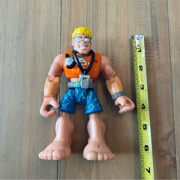 Mattel Vintage Rescue Hero Sandy Beach Action Figure Toy 2002 Lifeguard - Picture 7 of 9